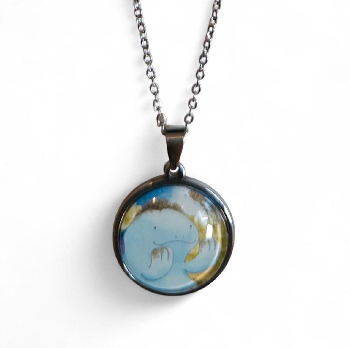 Trading Card Upcycled Necklace