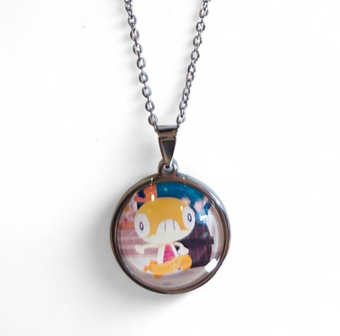 Trading Card Upcycled Necklace