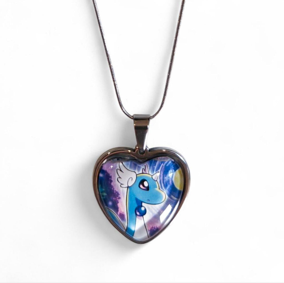 Trading Card Upcycled Necklace