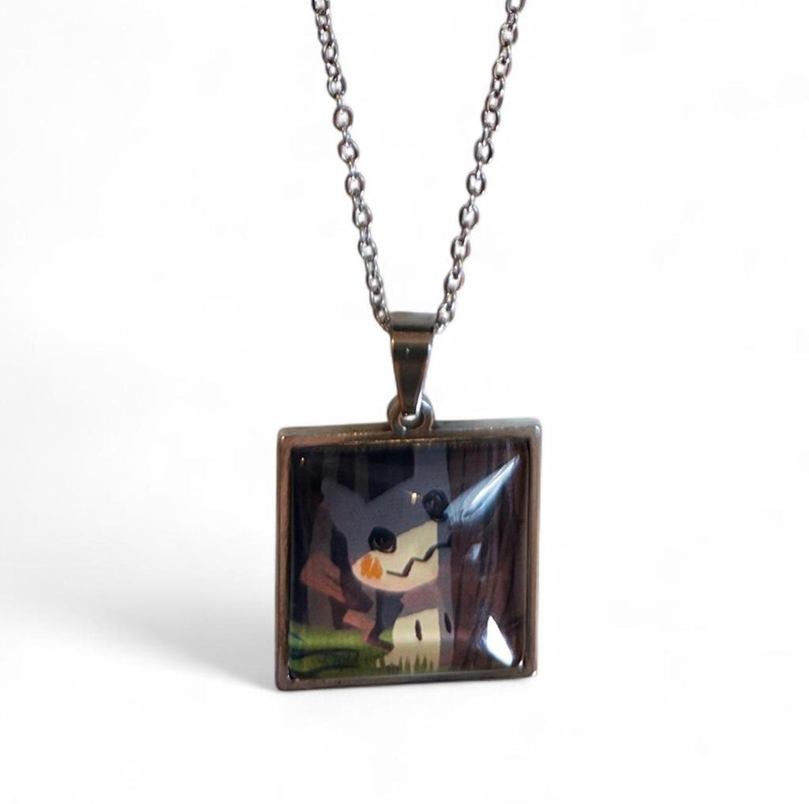 Trading Card Upcycled Necklace