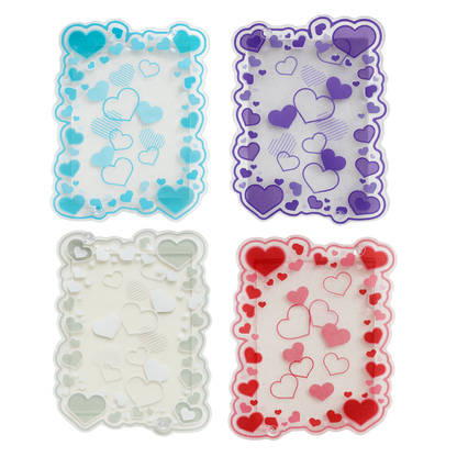 Acrylic Card Case [Hearts & Glitter]