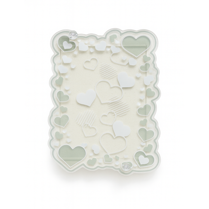 Acrylic Card Case [Hearts & Glitter]
