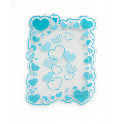 Acrylic Card Case [Hearts & Glitter]