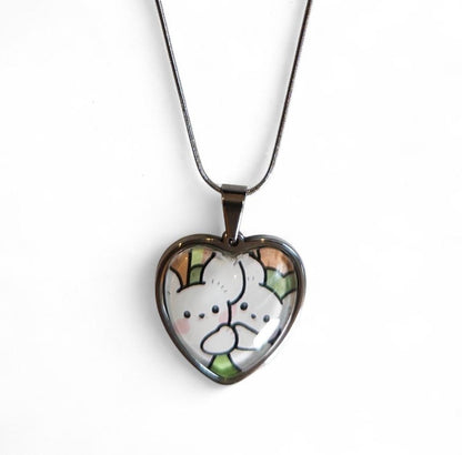 Trading Card Upcycled Necklace